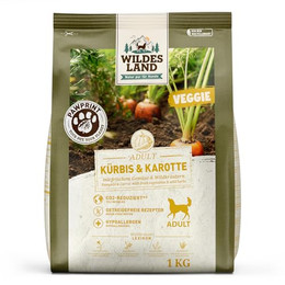 Produktbild von Wildes Land PawPrint Veggie Kürbis & Karotte Adult - 5 x 1 kg