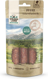 Produktbild von Wildes Land Pferd Dörrfleisch Sparpaket 10 x 65g Hunde Snack