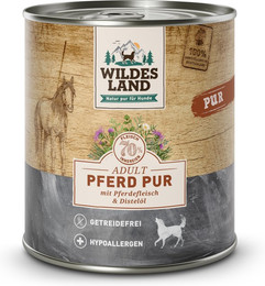 Produktbild von Wildes Land Pferd mit Distelöl PUR Adult - 6 x 800 g