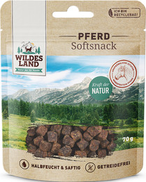 Produktbild von Wildes Land Pferd Sparpaket 8 x 70g Hund SOFT-Snack