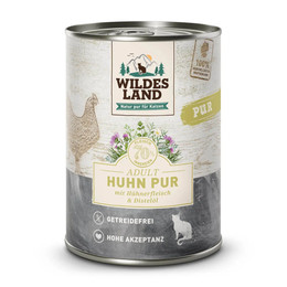 Produktbild von Wildes Land PUR Adult Huhn mit Distelöl - 6 x 400 g