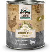 Produktbild von Wildes Land PUR Adult Huhn mit Distelöl - 6 x 800 g
