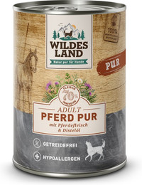 Produktbild von Wildes Land PUR Adult Pferd mit Distelöl - 6 x 400 g