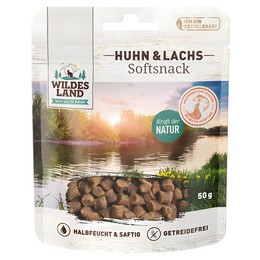 Produktbild von Wildes Land Softsnack Huhn & Lachs - 8 x 50 g