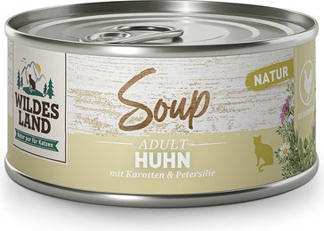 Produktbild von Wildes Land Soup Huhn mit Karotten & Petersilie - 12 x 80 g