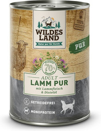 Produktbild von Wildes Land Sparpaket 12 x 400g Lamm PUR
