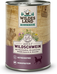 Produktbild von Wildes Land Sparpaket 12 x 400g Wildschwein mit Pastinake