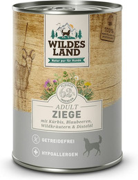 Produktbild von Wildes Land Sparpaket 12 x 400g Ziege mit Kürbis