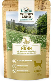 Produktbild von Wildes Land Sparpaket 16 x 150g Huhn mit Karotte