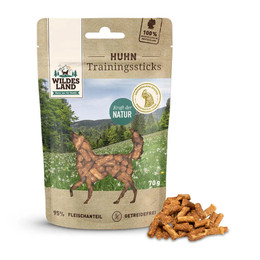 Produktbild von Wildes Land Trainingssticks Huhn - 8 x 70 g