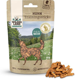 Produktbild von Wildes Land Trainingssticks Huhn - 8 x 70 g