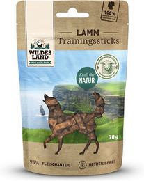 Produktbild von Wildes Land Trainingssticks Lamm - 8 x 70 g
