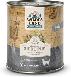 Produktbild von Wildes Land Ziege mit Distelöl PUR Adult - 12 x 800 g