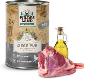 Produktbild von Wildes Land Ziege mit Distelöl PUR Adult - 24 x 400 g