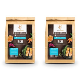 Produktbild von Wildfang Premium getreidefreies Hundetrockenfutter Lachs mit Süßkartoffel Welpen - 2 x 6 kg