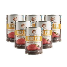 Produktbild von Wildfang Premium Hunde-Nassfutter Monoprotein Rind pur - 6 x 400 g