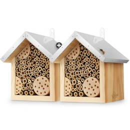 Produktbild von WILDLIFE HOME Bienenhotel mit Metalldach | 2er Set
