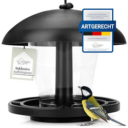 Produktbild von WILDLIFE HOME Vogelfutterspender zum Aufhängen Schwarz