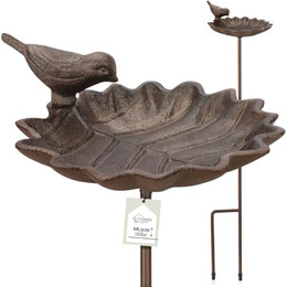 Produktbild von WILDLIFE HOME Vogeltränke stehend groß auf Stab aus Gusseisen