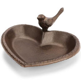 Produktbild von WILDLIFE HOME Vogeltränke stehend Herzform aus Gusseisen