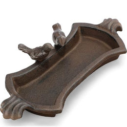 Produktbild von WILDLIFE HOME Vogeltränke stehend mit Vogelpärchen aus Gusseisen