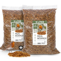 wildtier liebe Edel Mehlwürmer getrocknet 2 x 800g – Bild 1 von 7