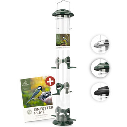 Produktbild von wildtier liebe Futtersäule 52cm für Samen, Körner & Kerne, Grün - 52 cm
