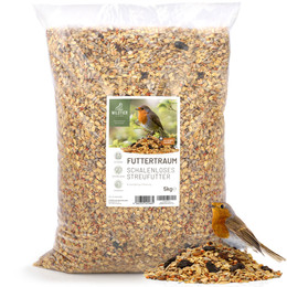 Produktbild von wildtier liebe Futtertraum Schalenloses Streufutter für Wildvögel - 5 kg