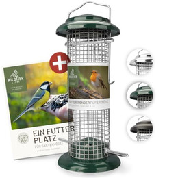 Produktbild von wildtier liebe Vogelfutterspender Erdnussfutterspender aus rostfreiem Metall