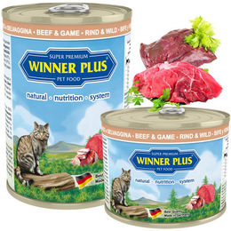 Produktbild von Winner Plus Cat Menue Katzenfutter mit Rind & Wild - 195 g