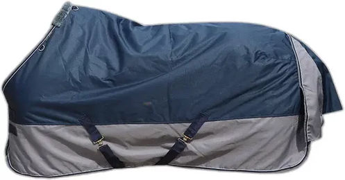 Winterdecke TYREX 600D EquiTheme Marineblau/Grau 115cm – Bild 1 von 9