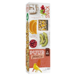 Produktbild von Witte Molen Puur Pauze Sticks Kanarien Moosbeere & Kiwi - 60 g