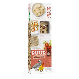 Produktbild von Witte Molen Puur Pauze Sticks Papagei Banane & Hagebutte - 140 g