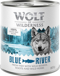 Produktbild von Wolf of Wilderness Adult Blue River Fisch - 24 x 400 g