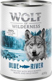 Produktbild von Wolf of Wilderness Adult Blue River Fisch - 24 x 400 g