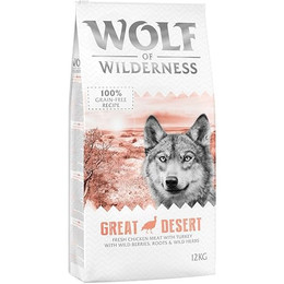 Produktbild von Wolf of Wilderness Adult Great Desert Pute Trockenfutter - 2 x 12 kg