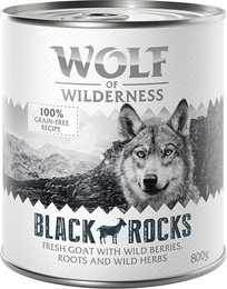 Produktbild von Wolf of Wilderness Adult Single Protein Black Rocks Ziege - 6 x 800 g