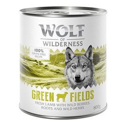 Produktbild von Wolf of Wilderness Adult Single Protein Green Fields Lamm - 6 x 800 g