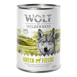 Produktbild von Wolf of Wilderness Adult Single Protein Green Fields Lamm - 6 x 400 g