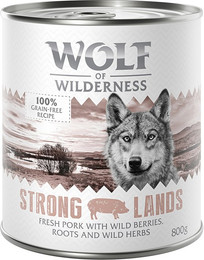 Produktbild von Wolf of Wilderness Adult Single Protein Schwein - 6 x 800 g