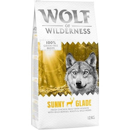 Produktbild von Wolf of Wilderness Adult Sunny Glade Hirsch Trockenfutter - 12 kg