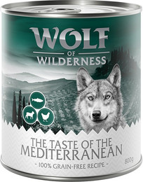 Produktbild von Wolf of Wilderness Adult The Taste Of The Mediterranean Lamm, Huhn, Forelle - 6 x 800 g