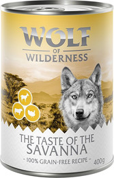 Produktbild von Wolf of Wilderness Adult The Taste Of The Savanna - 24 x 400 g