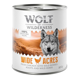 Produktbild von Wolf of Wilderness Adult Wide Acres Huhn - 24 x 400 g