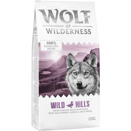 Produktbild von Wolf of Wilderness Adult Wild Hills Ente - 2 x 12 kg