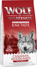 Produktbild von Wolf of Wilderness "Canadian Woodlands" Rind, Kabeljau & Truthahn - getreidefrei - Sparpaket: 5 x 1 kg MINI