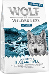 Produktbild von Wolf of Wilderness Explore The Blue River Mobility Freilandhuhn & Lachs - 5 x 1 kg