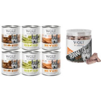Produktbild von Wolf of Wilderness Kombi-Paket Nassfutter und RAW Snacks Wildschwein, Huhn, Lamm - 28 x 800 g