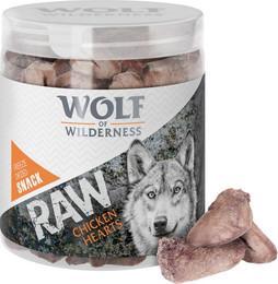 Produktbild von Wolf of Wilderness RAW Snacks gefriergetrocknet Hühnerherzen - 4 x 70 g