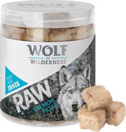 Produktbild von Wolf of Wilderness RAW Snacks gefriergetrocknet Lachsfilet große Würfel - 4 x 70 g